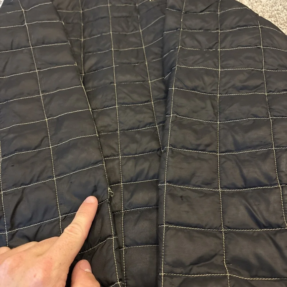 The North Face Girls Thermoball Eco Puffer Jacket Black Gold Size Medium 10/12